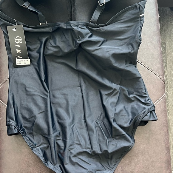 NWT Biki Black One Piece Swimsuit XL - Picture 3 of 6